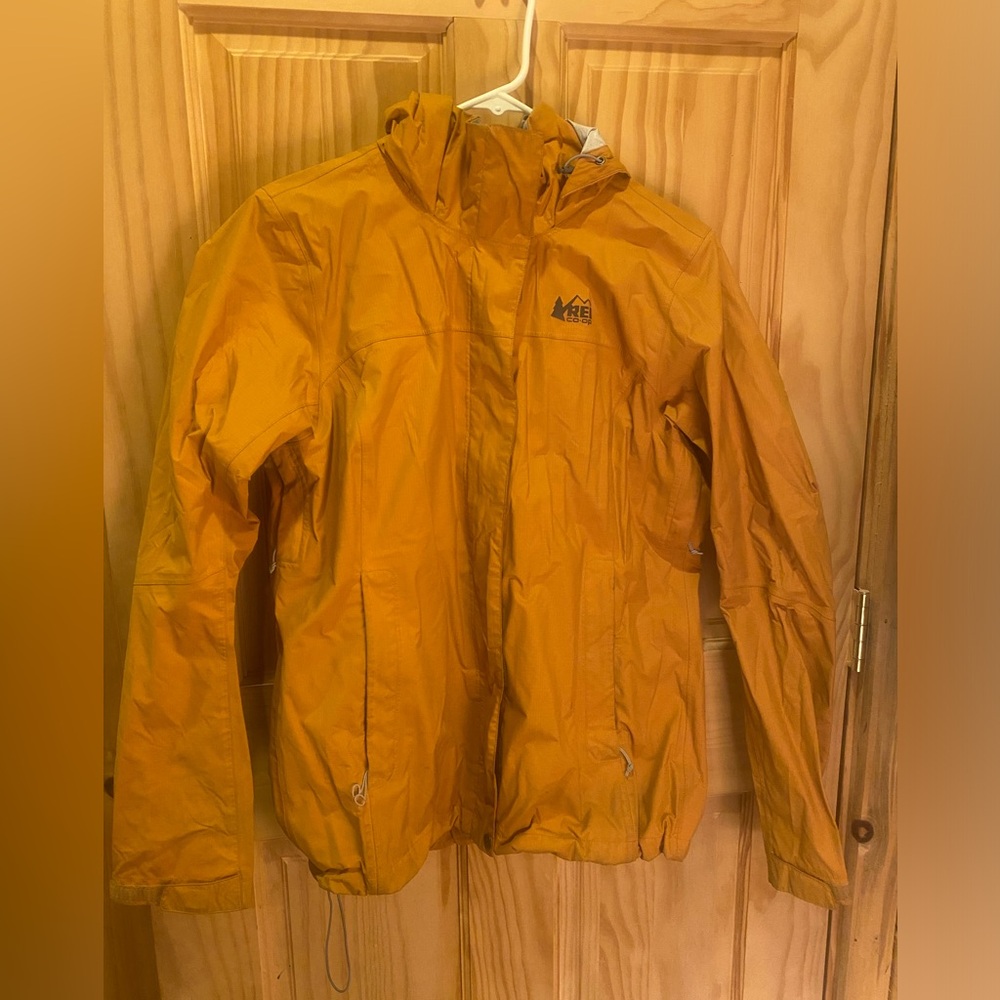 REI Yellow/Gold Women’s Rain Jacket Shell